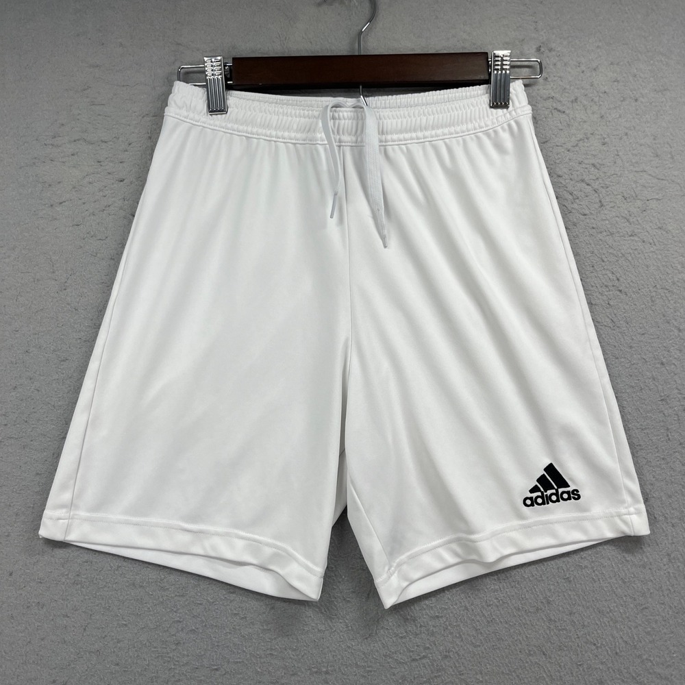 adidas Shorts Mens Small White Aeroready Soccer Athletic Active Gym Running